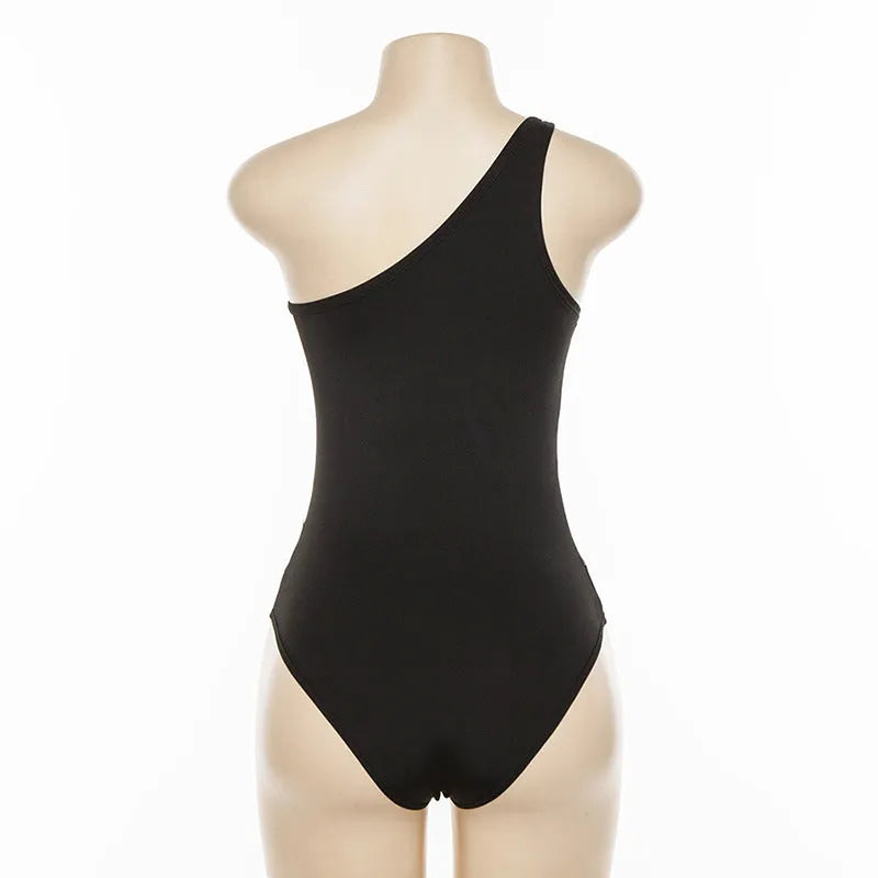 Women's black mesh one-piece swimsuit with sleeveless design and built-in chest pad