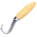 Curve carving knife with wood handle and stainless steel blade for wood carving