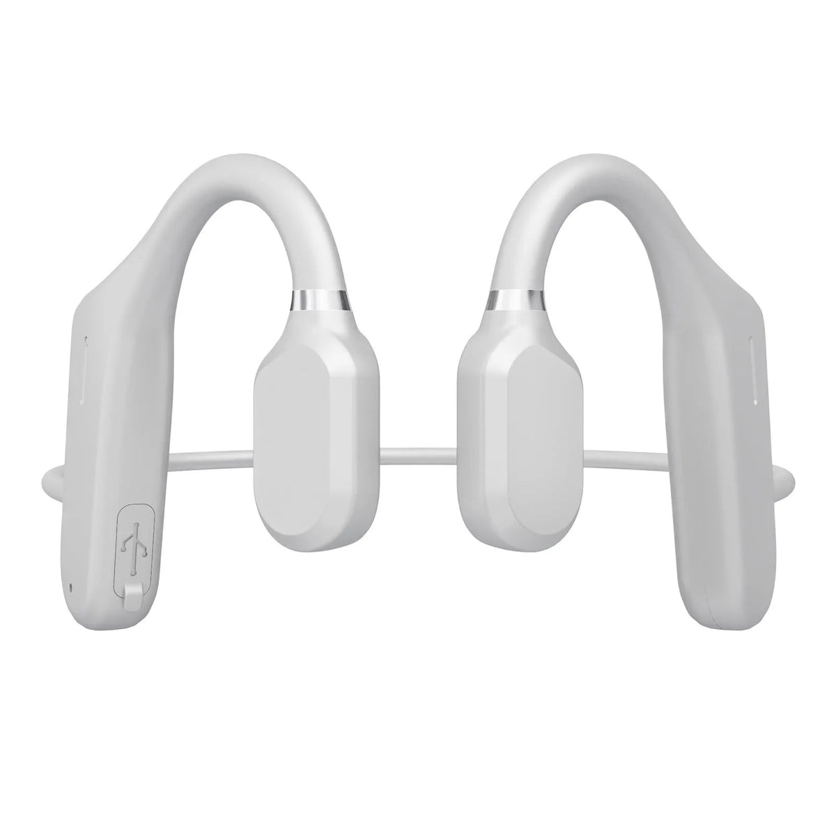 Bone conduction wireless Bluetooth 5.0 hanging ear headset in black blue and grey colour options