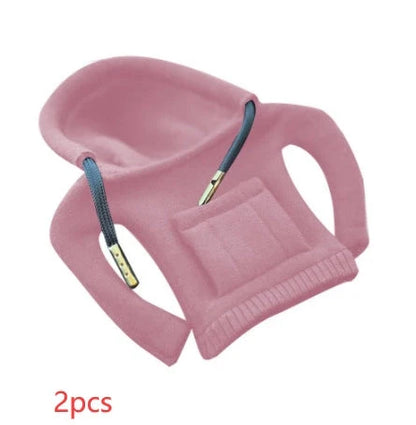 Universal gear knob cover hoodie in pure cotton for car interior personalisation