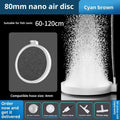Oxygen nanometer gas disk stone air refiner with 5cm and 8cm sizes, white stone finish