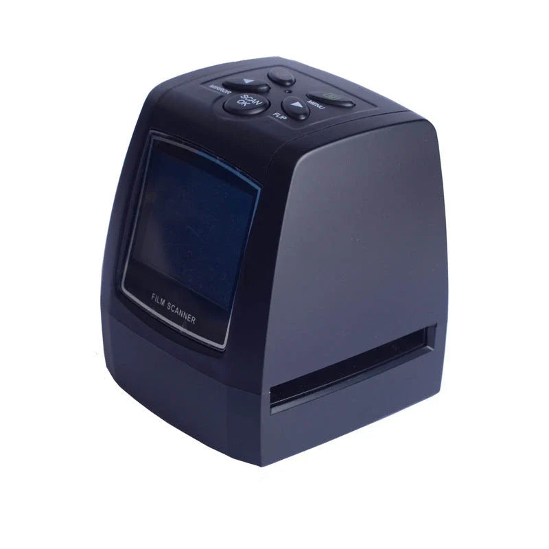 Compact 35mm film scanner with 5.0 Mega pixels resolution for high-quality digital conversion