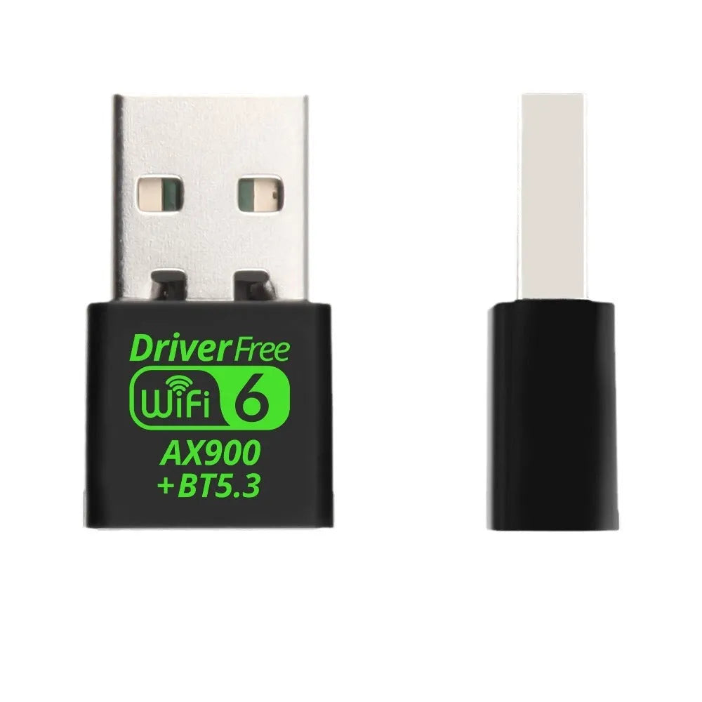 AX900M black USB WiFi6 wireless network card receiver for Windows 10 11 laptop desktop