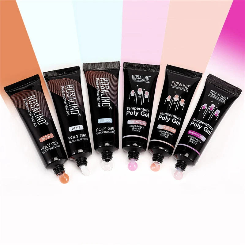 Multi-color mixed nail solid model glue for professional nail extension