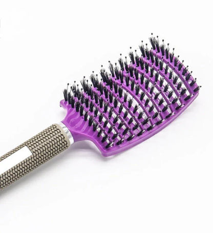 Ultra-Soft Detangling Hair Brush with Scalp Massage - Premium Bristles and Nylon for Effortless Tangle-Free Hair