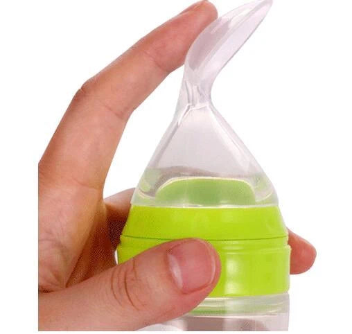 Baby Spoon Bottle Feeder in various colors for easy, safe feeding