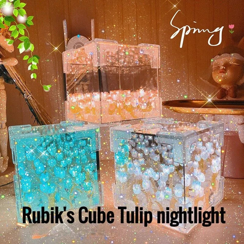 DIY Tulip Flower Night Light Kit in various colours for home decor