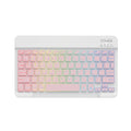 10-inch wireless Bluetooth keyboard with colourful backlit keys for mobile phones and tablets