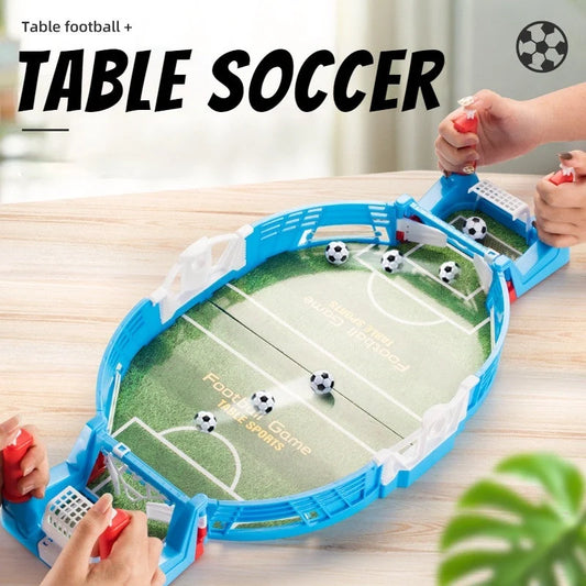 Mini football board game kit for kids, portable tabletop soccer set