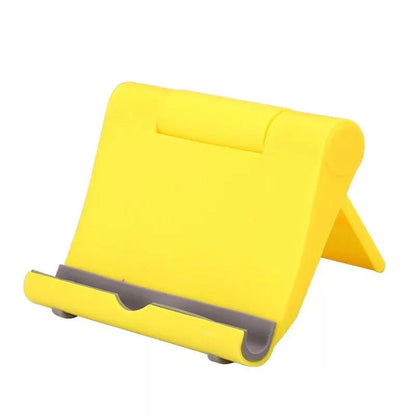 Adjustable PE folding mobile phone stand in various colors