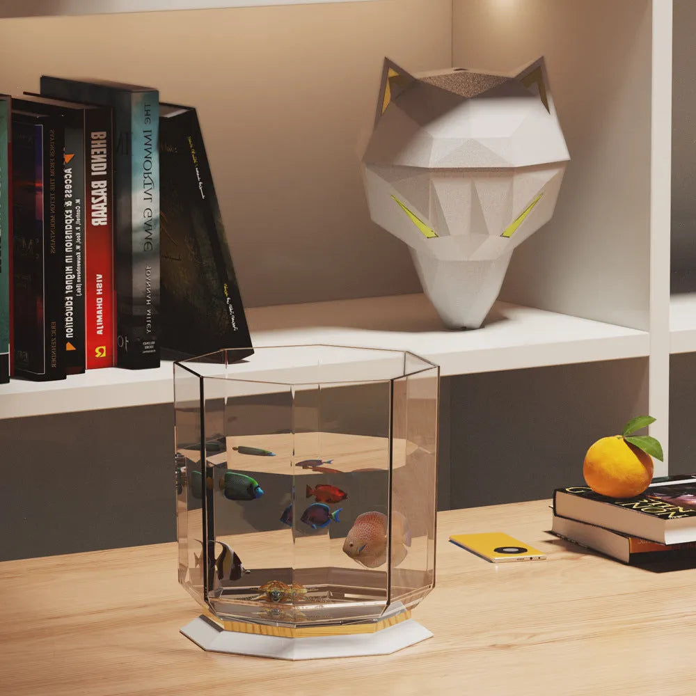 War Wolf desktop ultrasonic humidifier with chrome finish and colourful LED lights.