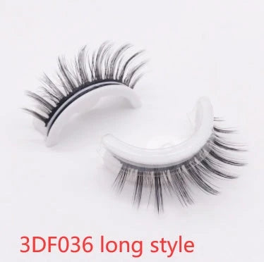 Captivating 3D layered mink-like false eyelashes for bold, voluminous eye makeup looks