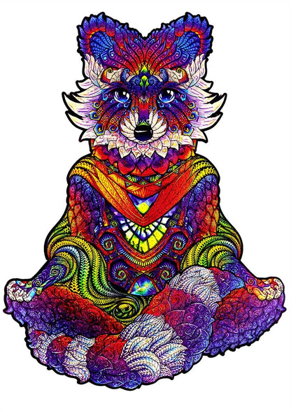 Colourful animal-shaped wooden jigsaw puzzles for children, educational and fun