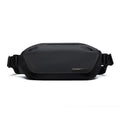 Black men's messenger bag with one-shoulder riding design made from Oxford cloth