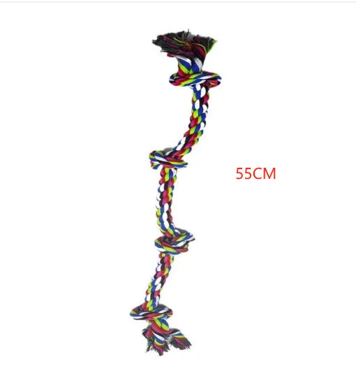 Heavy-duty cotton rope dog toys for large breeds with dental health benefits