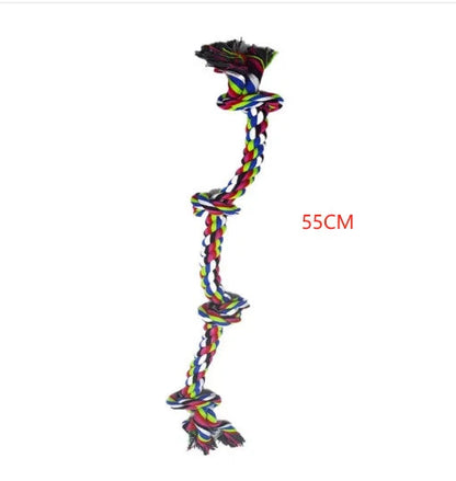 Heavy-duty cotton rope dog toys for large breeds with dental health benefits