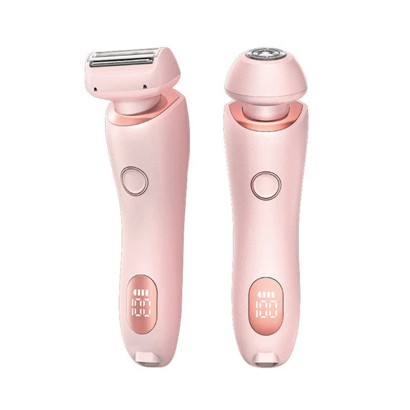 An electric shaver for women with foil and rotating heads for comprehensive hair removal