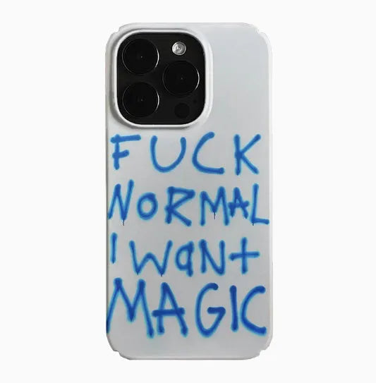 Retro art design hard shell iPhone case with large cutouts for buttons and camera