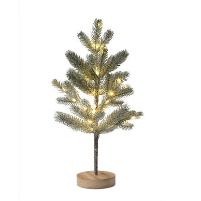 DIY LED PineTree Lamp with warm white lights for Christmas and home decor