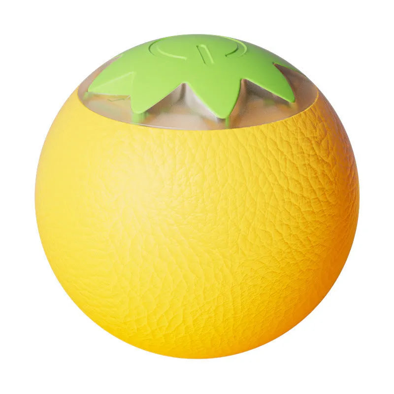 Automatic electric rolling ball pet toy for dogs and cats in green colour
