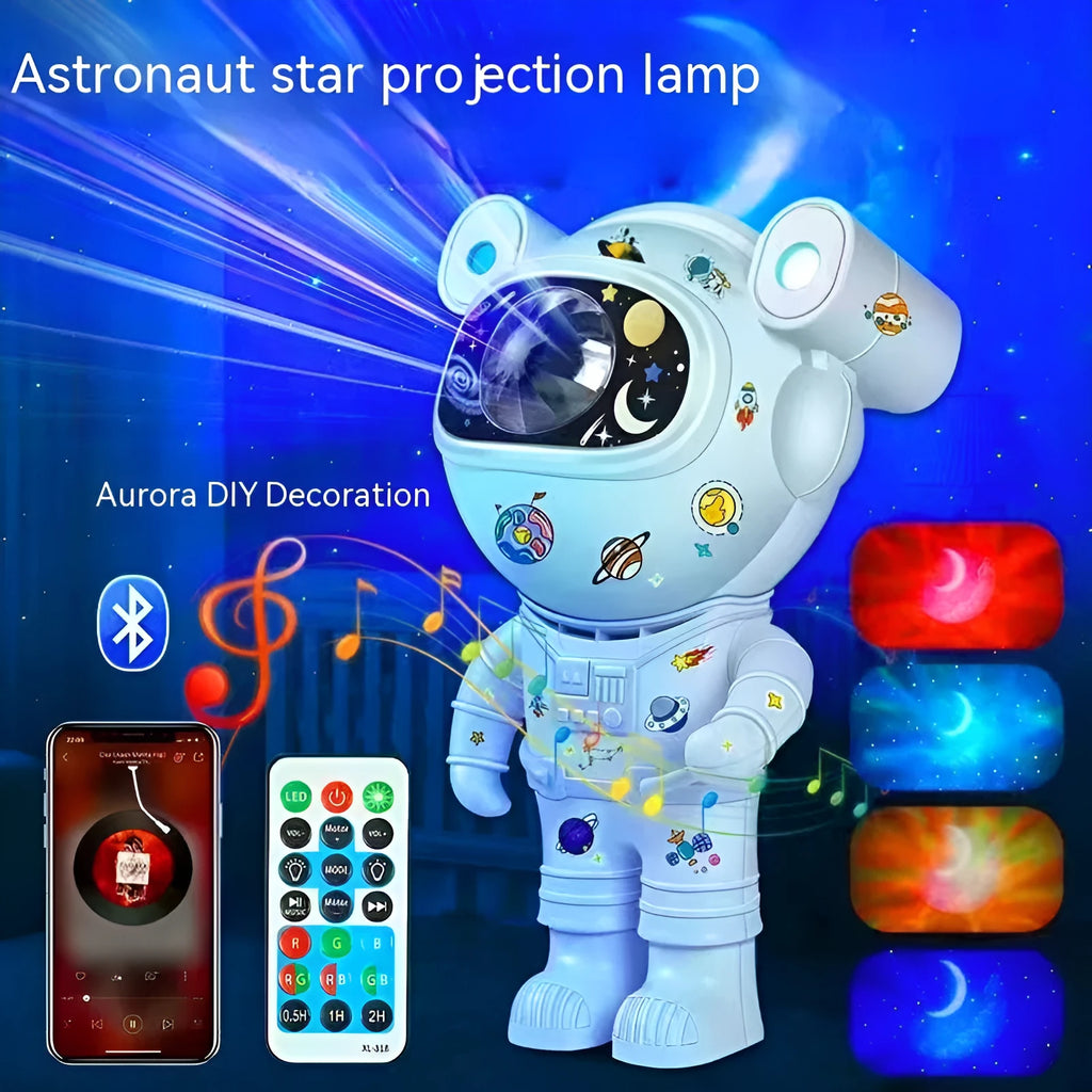 New Aurora Astronaut Nebula Decorative Vortex Projector with remote control and DIY sitting or standing lighting styles