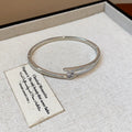 Genuine gold-plated round zirconia bracelet for women, copper base, real gold plating, gold finish