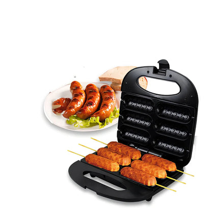Black automatic sausage machine 750W with temperature control, ABS iron construction 45cm long for home use