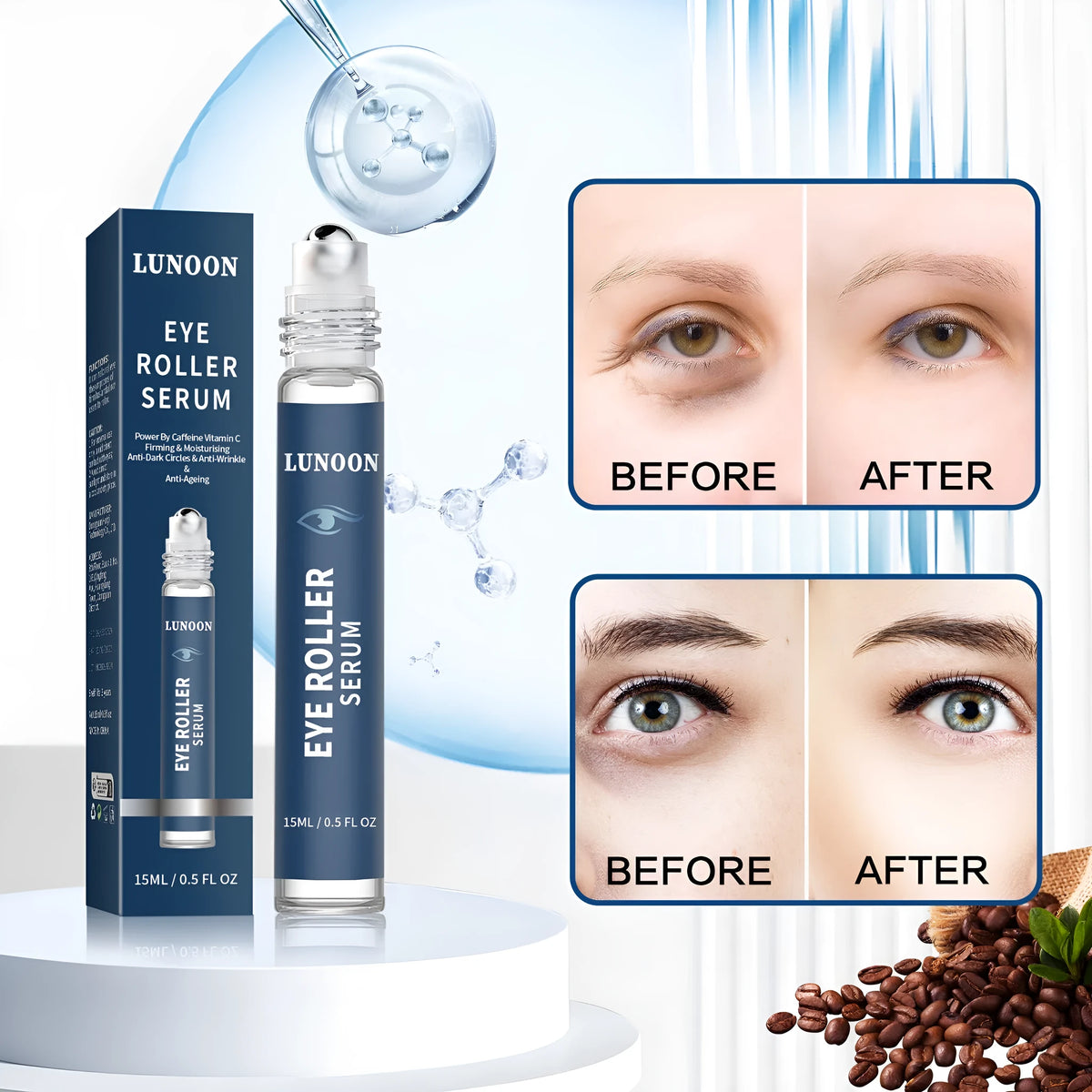 Eye essence cream jar 15ml for moisturising lifting firming and reducing fine lines around eyes