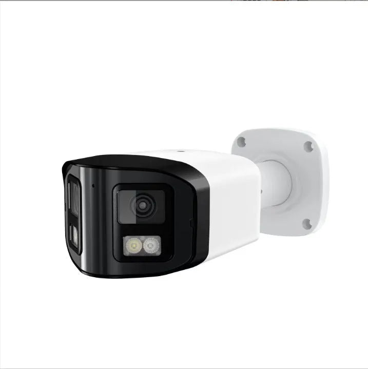 4MP dual-lens IP CCTV security camera with IP66 rating for indoor and outdoor use
