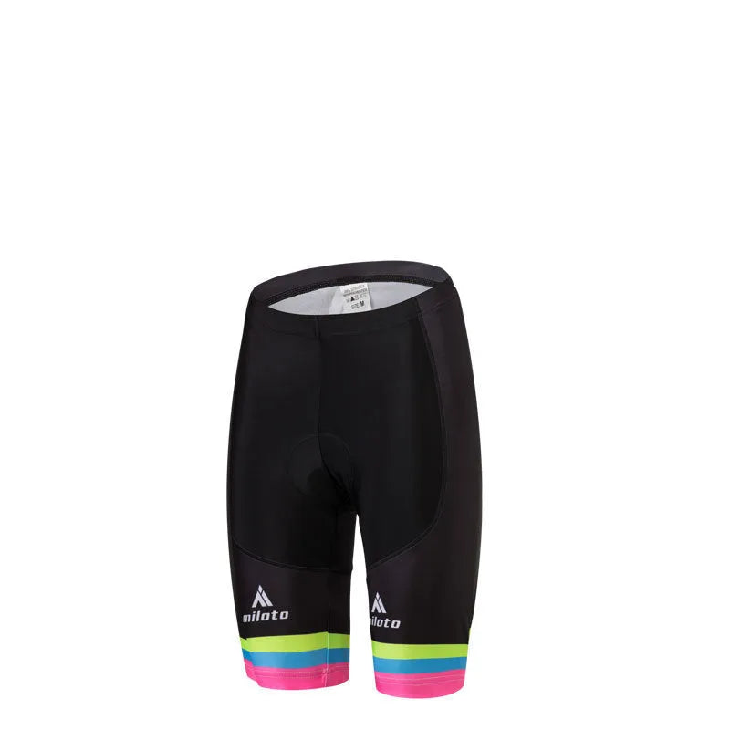 Falina Flamboyant cycling kit for men black top and shorts set polyester Leica moisture wicking summer