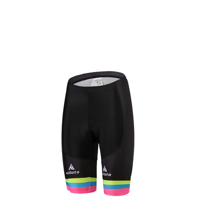 Falina Flamboyant cycling jersey and shorts set in black or white with moisture-wicking fabric
