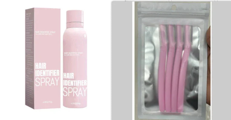 Hair Identifier Spray Set for precise face shaving and skin hydration, 100ml
