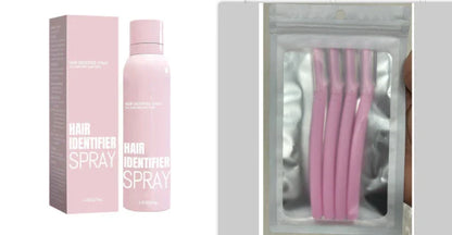 Hair Identifier Spray Set for precise face shaving and skin hydration, 100ml