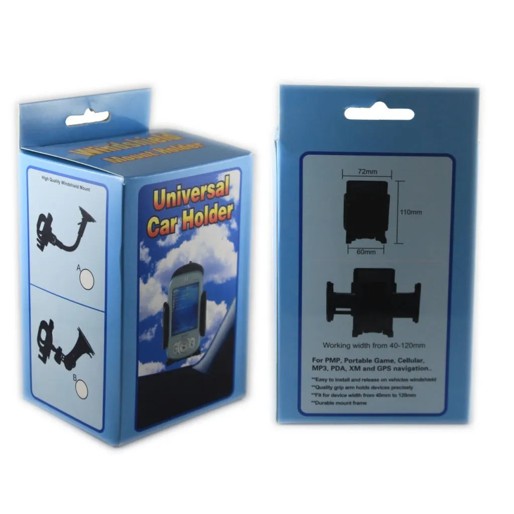 Black ABS plastic car phone holder GPS navigation stand with adjustable fixture size 45-115mm