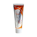 White car windscreen cleaning paste in 13.2cm container with sponge mop for oil stain removal