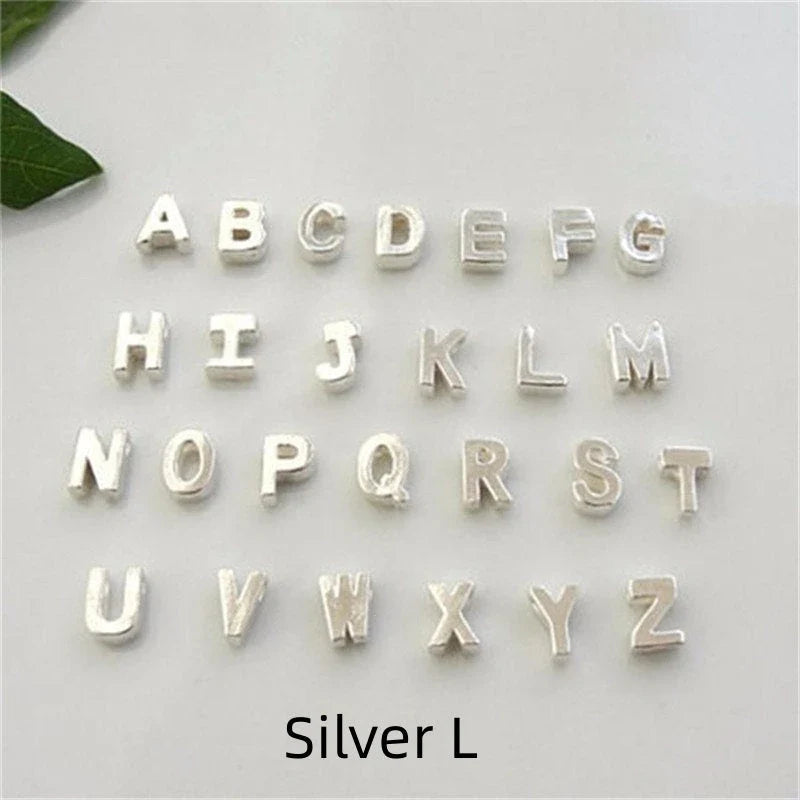 Peach Heart Shaped Letter Necklace in gold and silver finishes with alloy pendant