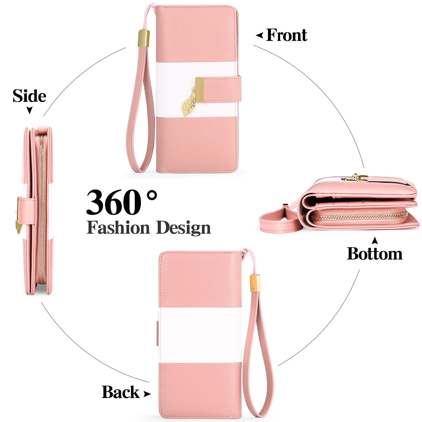 Anti-theft PU leather handbag in various colours with lock opening