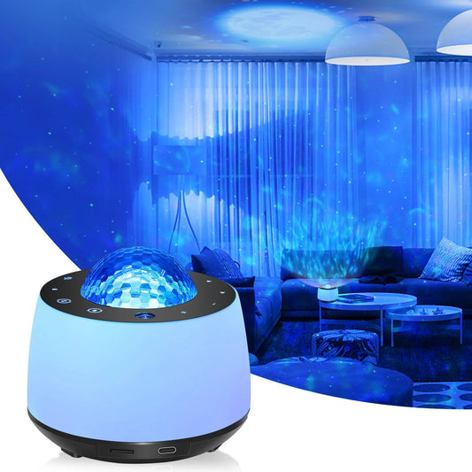 Starry Sky Water Pattern Projection Light with Bluetooth music playback and vibrant LED projections