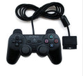 PS2 wired game controller with USB connector in bare metal colour options
