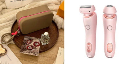 An electric shaver for women with foil and rotating heads for comprehensive hair removal