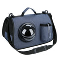 Portable crossbody pet bag in Oxford material with 13kg capacity, cup lid colour camouflage