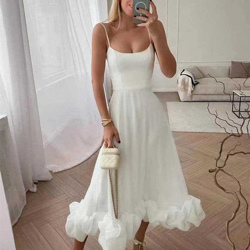 Women's A-Line Skirt with large 3D flower design in various colours