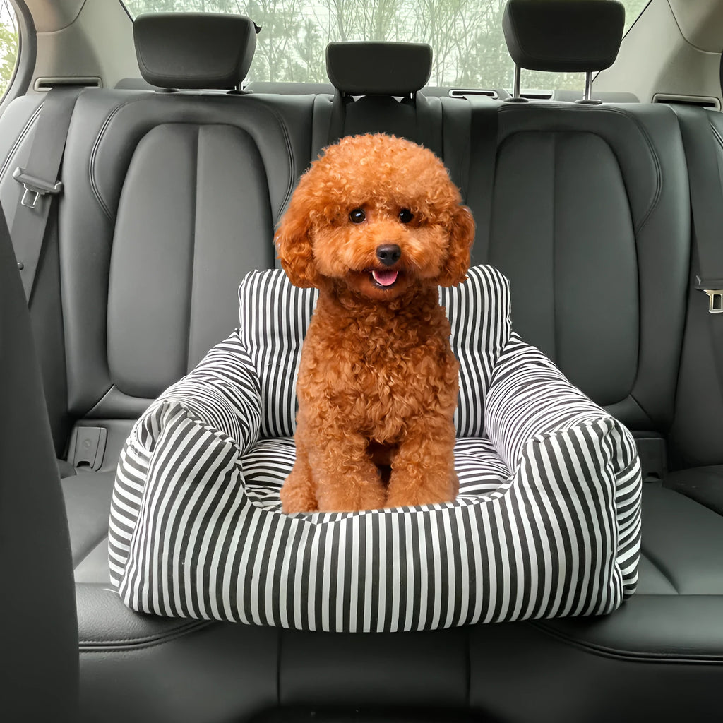 Pet sofa bed car nest striped nest for dogs 45x40x30cm single seat in black stripes