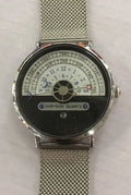 Men's gold and silver sports quartz watch with 40mm alloy case and choice of stainless steel or leather strap.