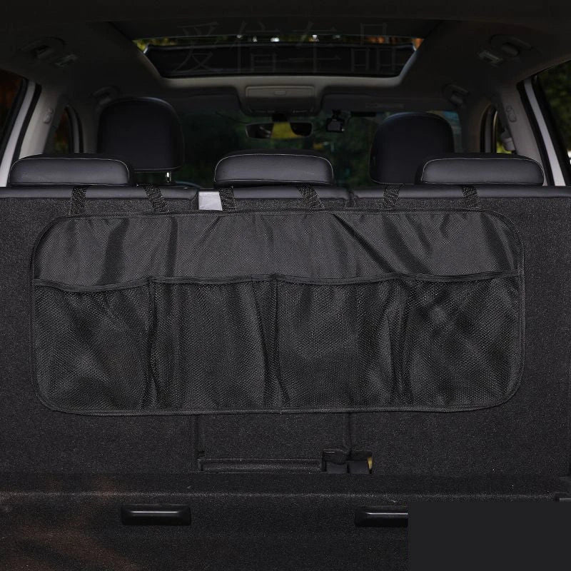 Premium Oxford cloth car boot organizer with multiple compartments for storage and organization