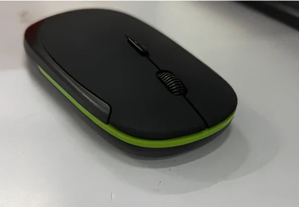 Red wireless Bluetooth optical mouse for laptops, 10x6x2cm size with 1200dpi sensor and 2m range