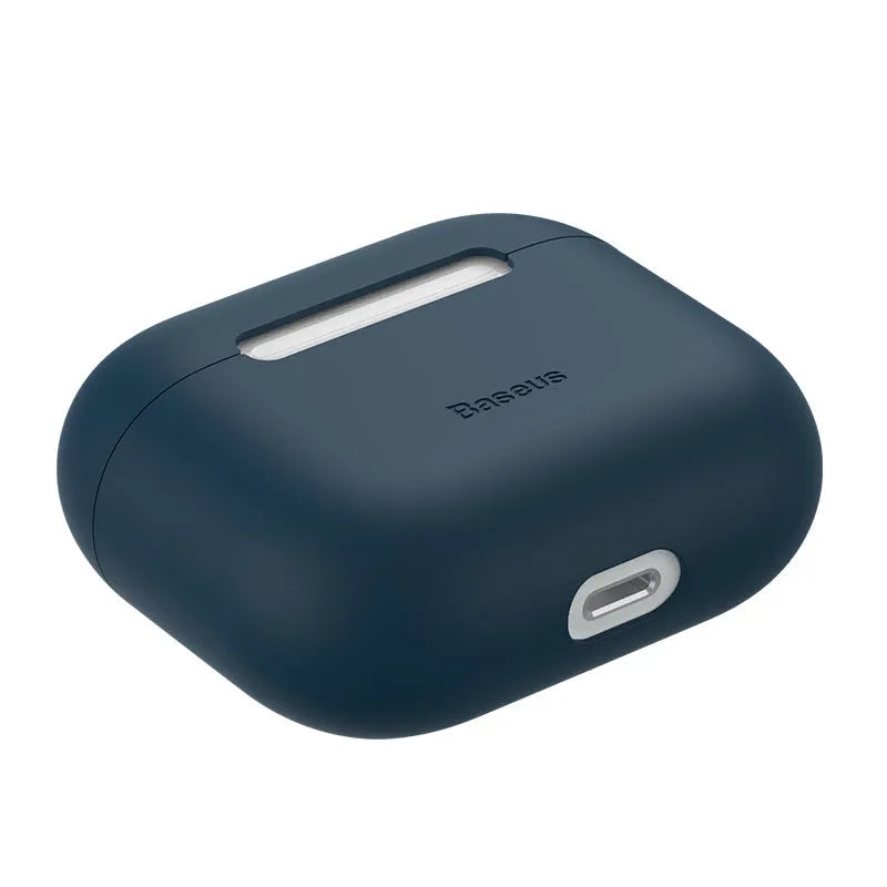 Baseus Super Thin Silica Gel Case For AirPods Pro - ultra thin 0.8mm silicone sleeve in blue and purple