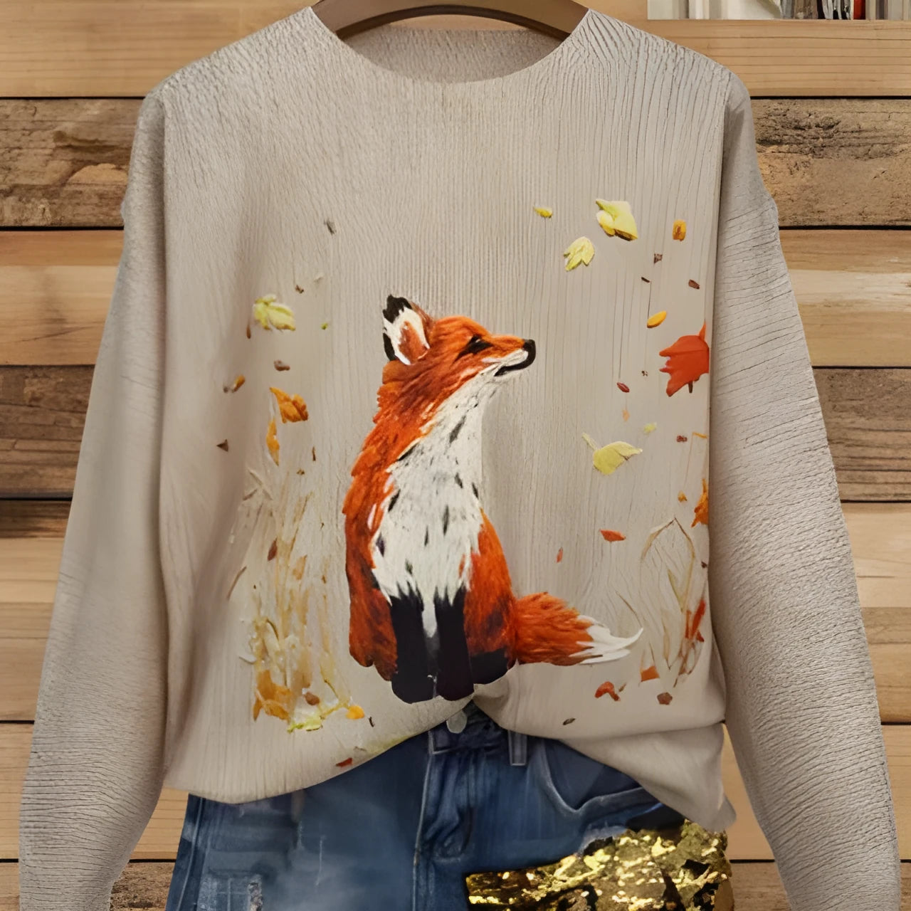 Loose fit digital printed t-shirt with lapel collar showing abstract pattern design