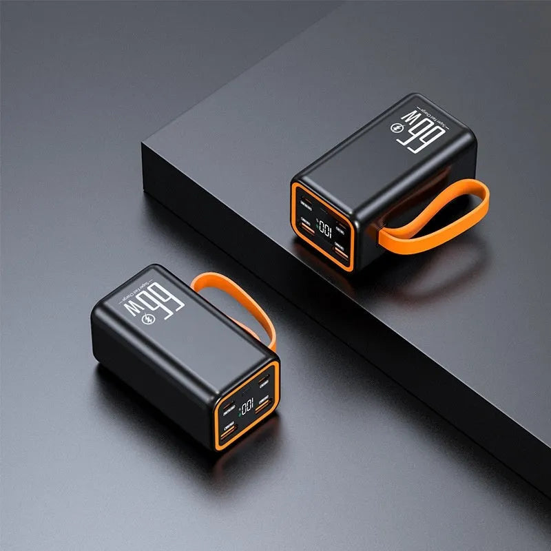 PD66W Fast Charge 20000 MA Power Bank in black and white colour options