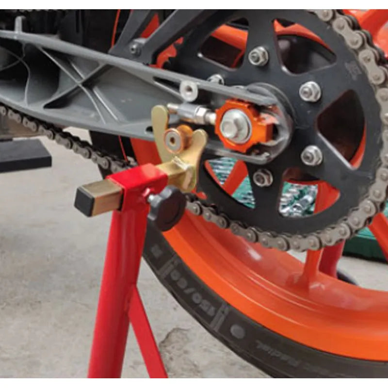 Orange KTM motorcycle rear fork regulator screw kit for Duke 200, 390, 990 models